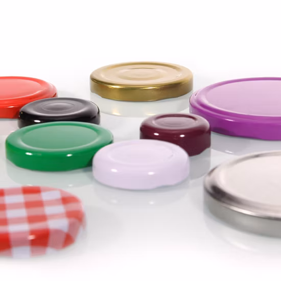 Hot Sale 63mm 72mm 82mm Good Airtight Metal Twist off Can Lid for Glass Storage Jar