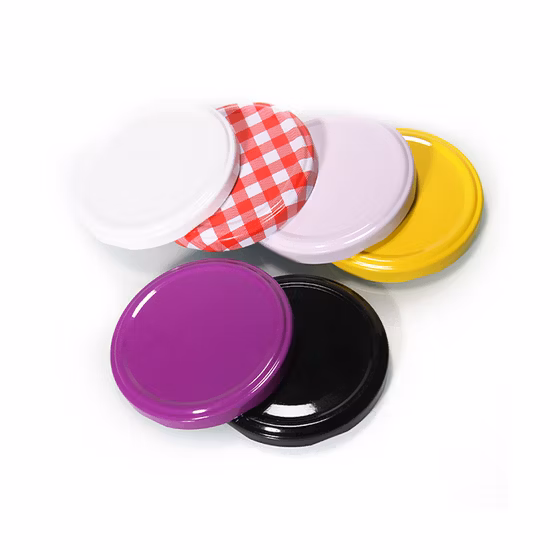 Hot Sale 63mm 72mm 82mm Good Airtight Metal Twist off Can Lid for Glass Storage Jar