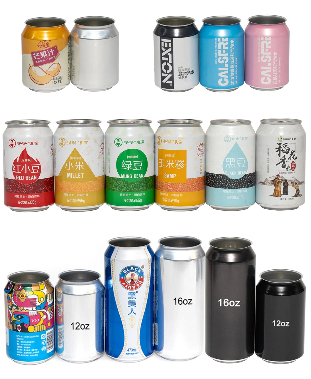 Aluminum Can Standard Sleek 355ml Beer Cans Beverage Can for Wholesale Brewery with Bpani BPA Free Liner for Soda Juice Can
