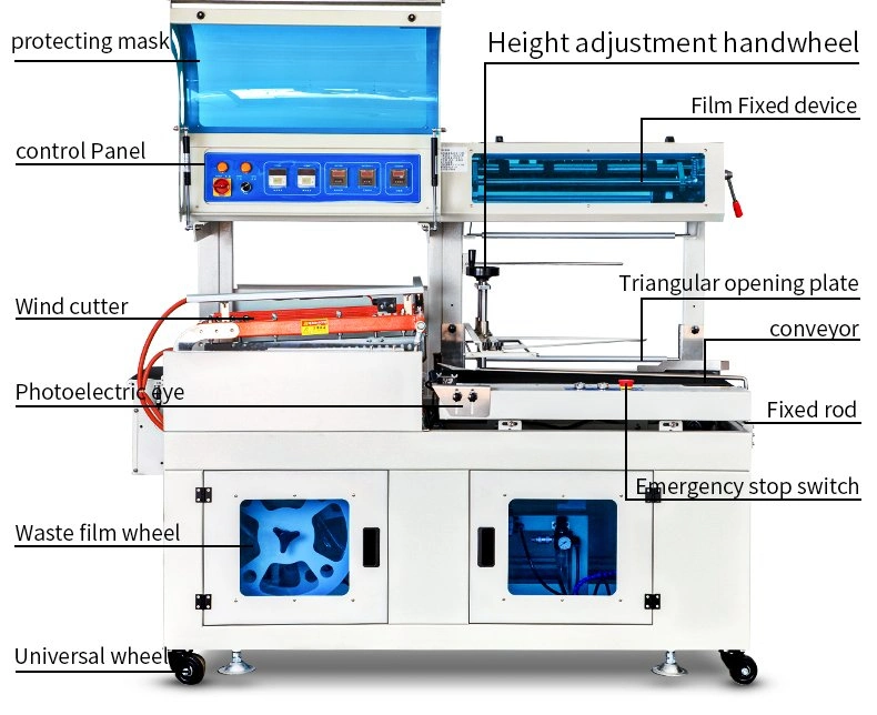 Automatic L Bar Sealing Machine Heat Shrink Plastic Bag Sealer Shrink Packaging Machine Packing Machine