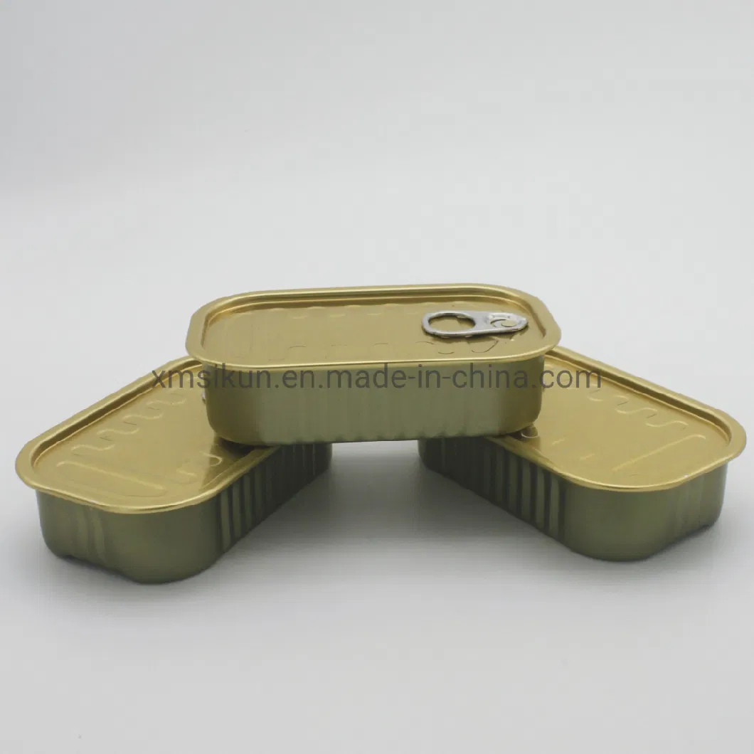 Private Logo 311# Empty Tin Can with Lids for Pack Ing Canned Sardine