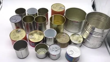 Wholesale 7116# Round 3 Piece Printed Metal Food Tin Can Empty 400g