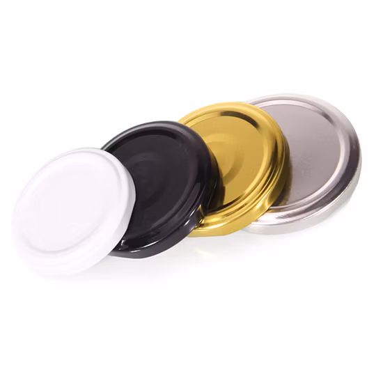 Hot Sale 63mm 72mm 82mm Good Airtight Metal Twist off Can Lid for Glass Storage Jar